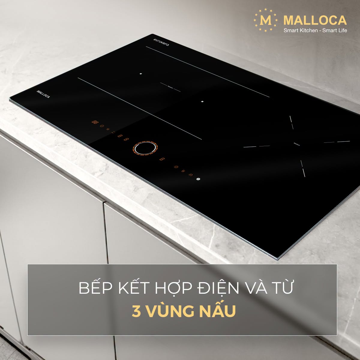 Bếp điện từ 3 lò Malloca MIR9021ES
