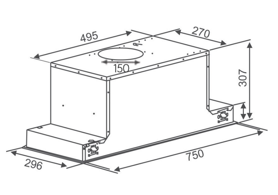 Máy hút khói âm tủ toàn phần CANZY CZ 68D