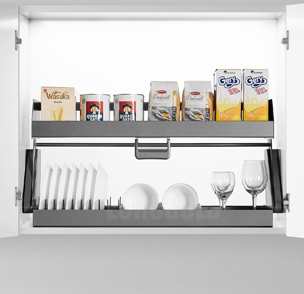 Kệ gia vị nâng hạ di động EUROGOLD nhôm Anode EUM9060 EUM9070 EUM9080 EUM9090 EUM9160G EUM9170G EUM9180G EUM9190G