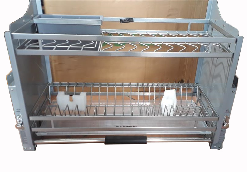 Giá bát đĩa nâng hạ di động Inox phủ nano FASTER FS EB700N VIP EB800N VIP EB900N VIP