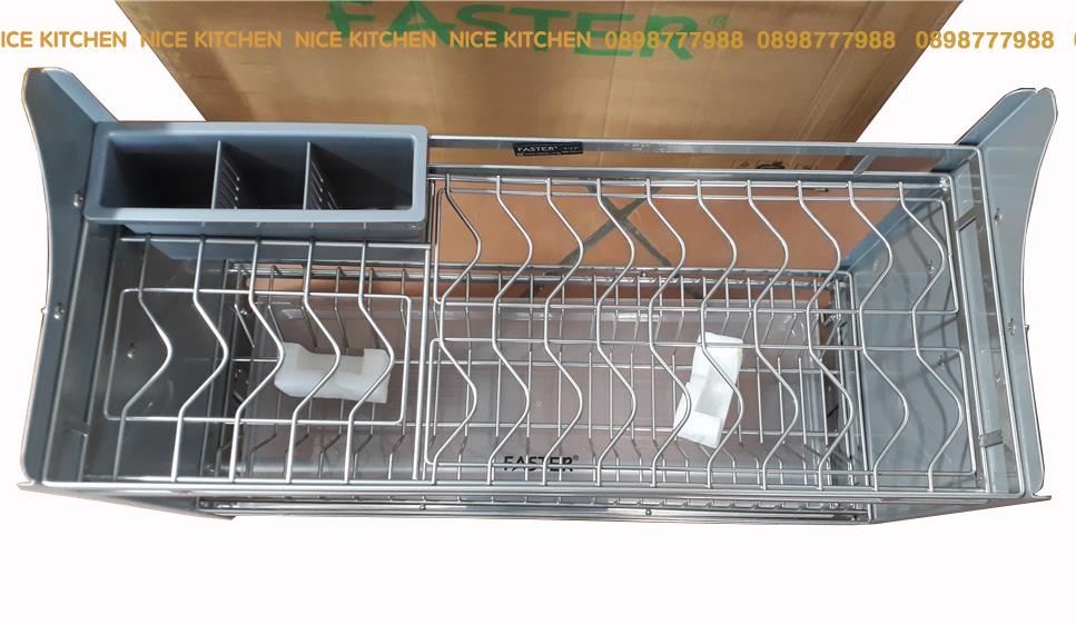 Giá bát đĩa nâng hạ di động Inox phủ nano FASTER FS EB700N VIP EB800N VIP EB900N VIP