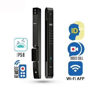 Khóa điện tử, vân tay thông minh DEMAX EL998 BN CNC Face ID-3D