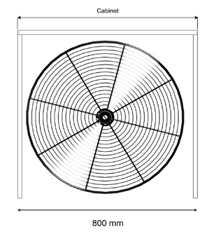 Mâm xoay 360 độ inox SUS304 nan dẹt EUROGOLD EXL36080