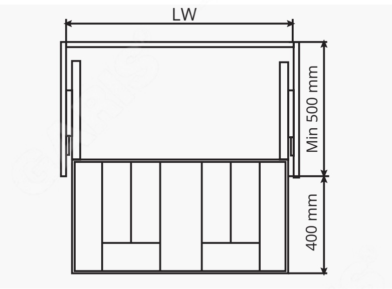 Hệ khay chia thìa đũa độc lập GARIS GT03AG