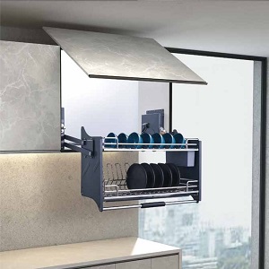 Giá bát đĩa nâng hạ di động FASTER Inox SUS304 nan Oval FSEB70-OV FSEB80-OV FSEB90-OV