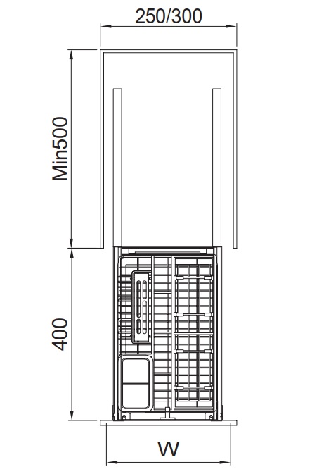 Kệ dao thớt gia vị đa năng Inox 304 FASTER FSDN25G304 FSDN30G304
