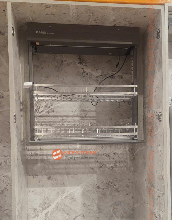 Giá bát đĩa nâng hạ điện cảm ứng bằng giọng nói GARIS GL06X