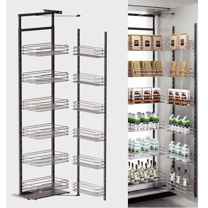 Hệ tủ đồ khô 6 tầng CANZY Inox 304 nan Oval CZO-6007