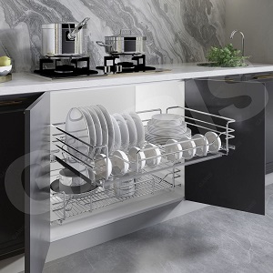 Giá bát đĩa đa năng GARIS Inox 304 nan Oval MD04V New