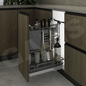 Kệ dao thớt gia vị đa năng GARIS thép phủ nano nan Oval MM02N