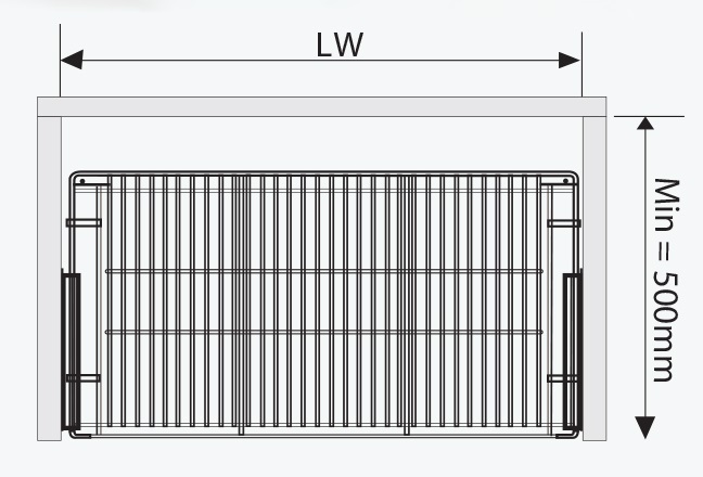 Kệ xoong nồi đa năng GARIS Inox 304 GP04C cánh mở