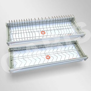 Giá bát đĩa cố định 2 tầng GARIS Inox 304 GB04E