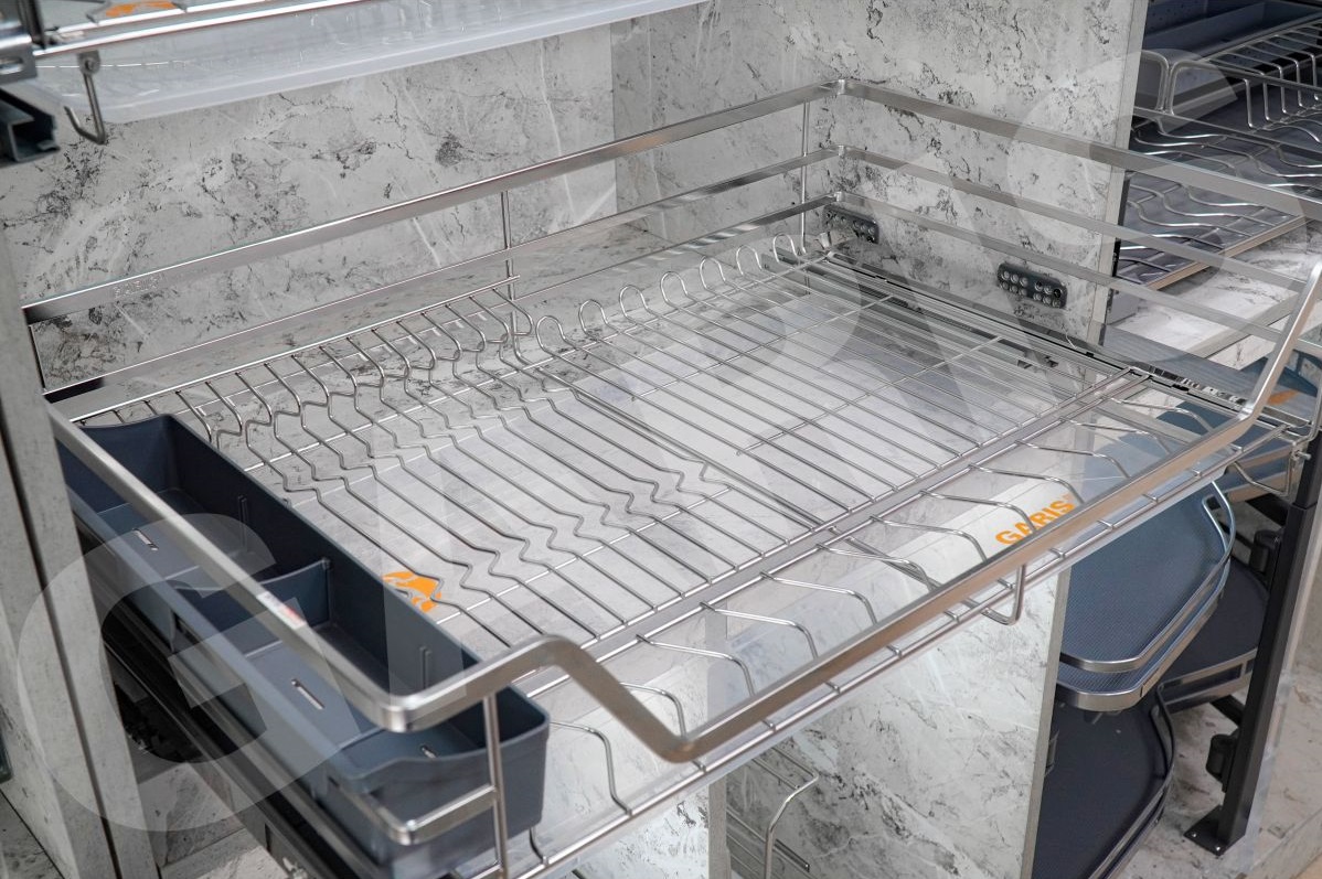 Kệ bát đĩa đa năng GARIS Inox 304 GD04E cánh mở