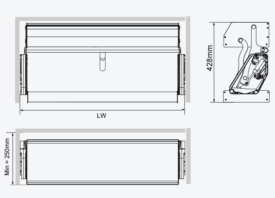 Kệ gia vị nâng hạ di động GARIS GL05