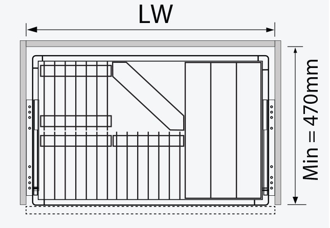 Kệ bát đĩa đa năng GARIS Inox hộp GD01