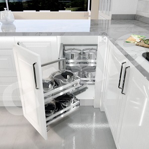 Kệ góc liên hoàn Inox hộp GARIS GC01.45L/R
