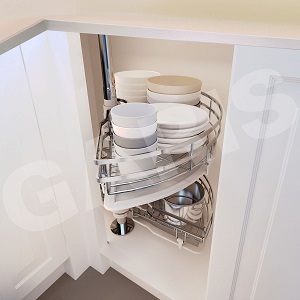 Mâm xoay 180 độ inox 304 GARIS GS01.8E GS01.80C