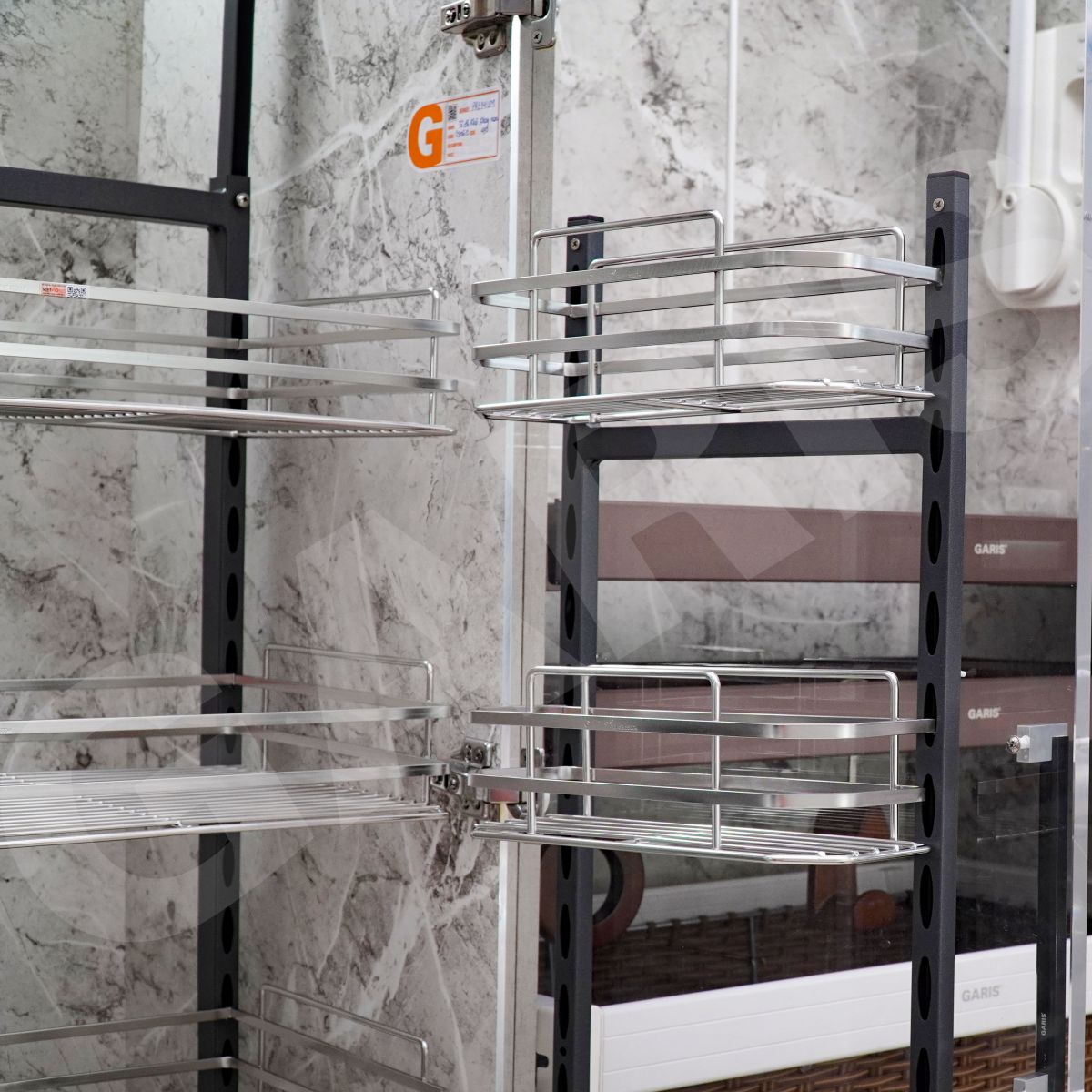 Kệ tủ đồ khô 6 tầng Inox 304 GARIS MS6.45V