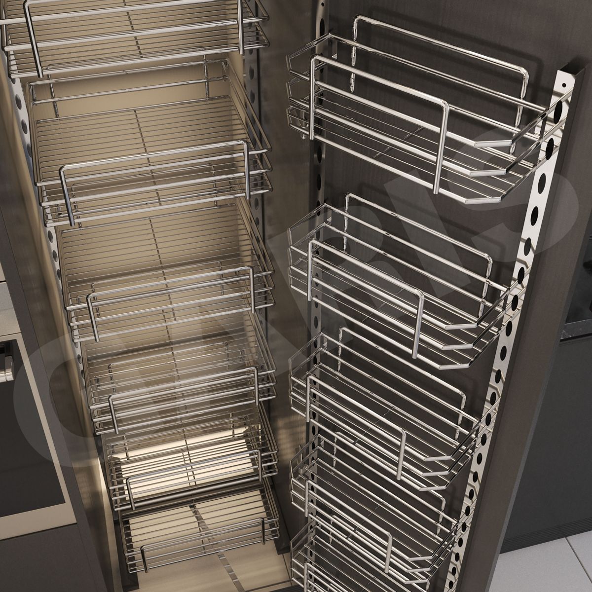 Kệ tủ đồ khô 6 tầng Inox 304 GARIS MS6.45V