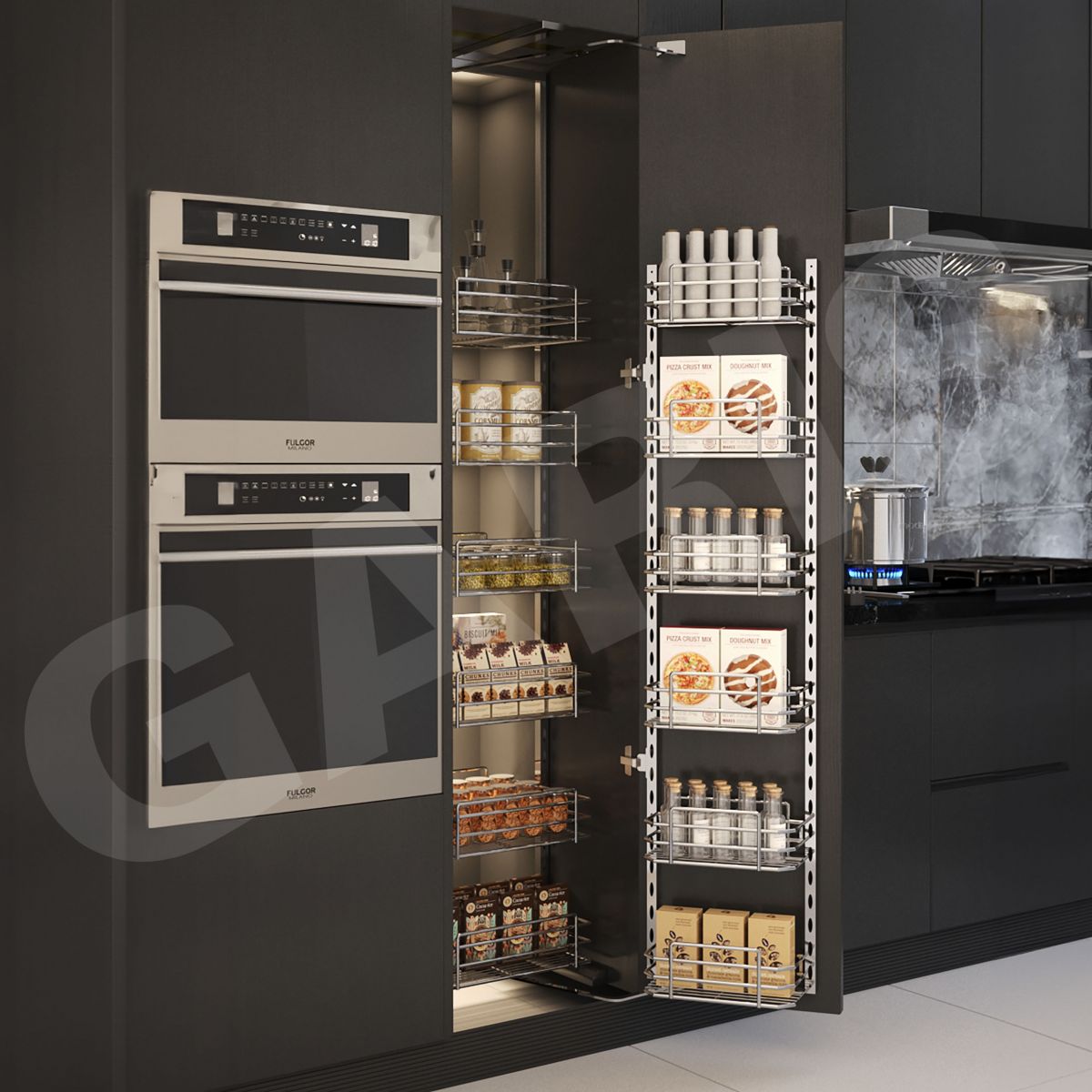 Kệ tủ đồ khô 6 tầng Inox 304 GARIS MS6.45V