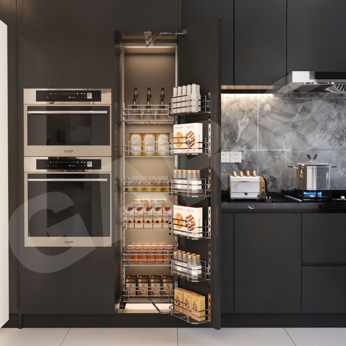 Kệ tủ đồ khô 6 tầng Inox 304 GARIS MS6.45V