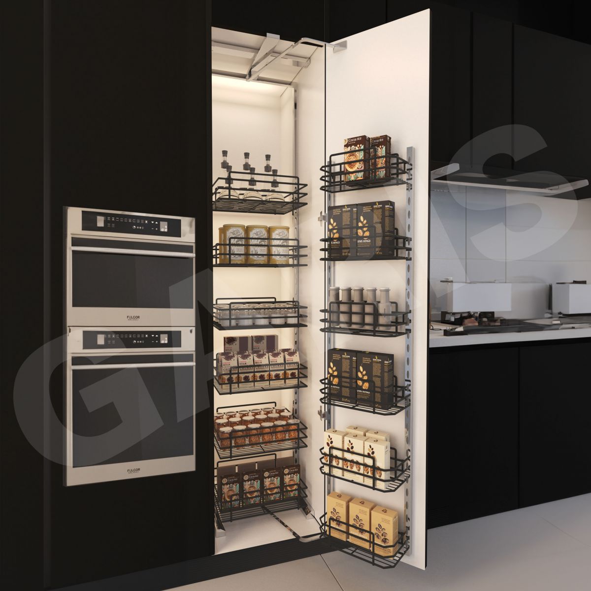 Kệ tủ đồ khô 6 tầng Thép phủ nano GARIS MS6.45N MS6.60N