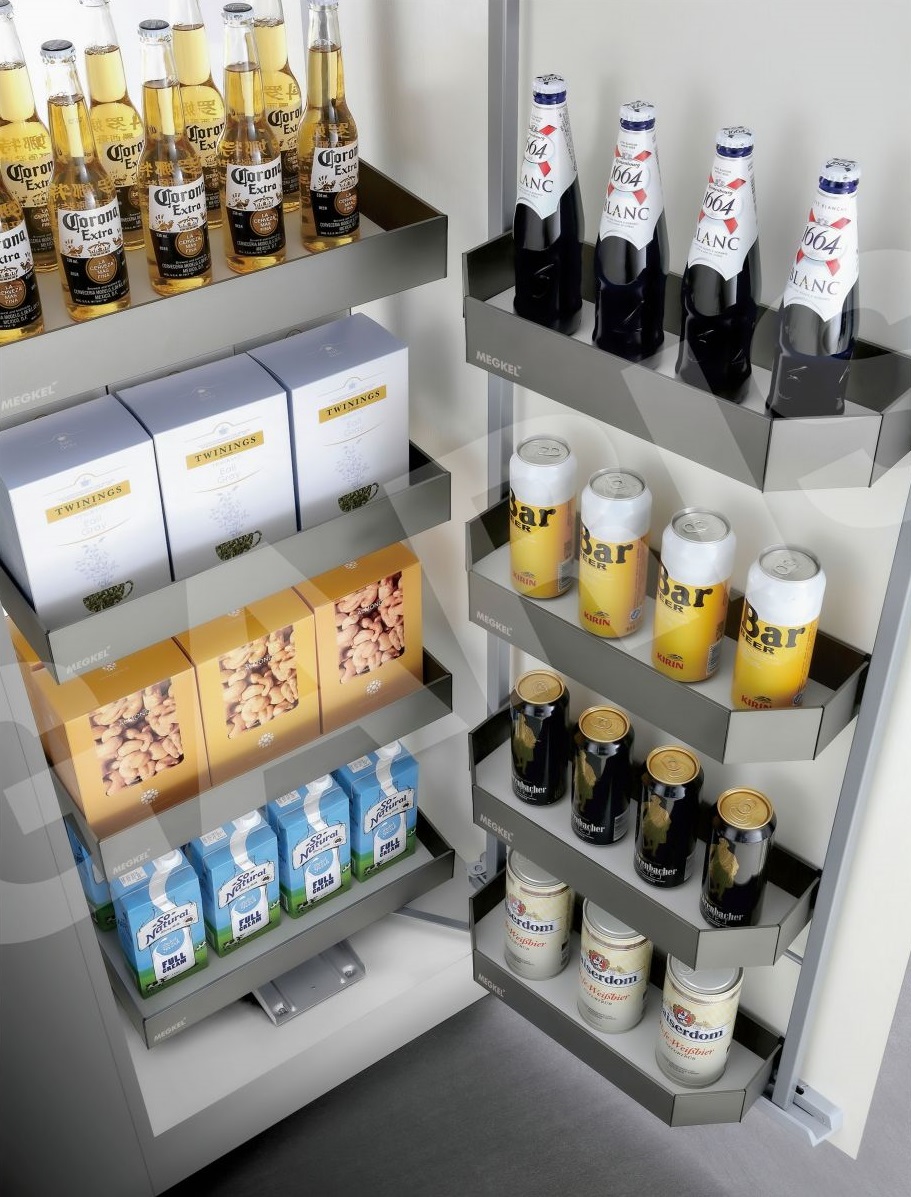 Kệ tủ đồ khô 6 tầng nhôm phủ flourocarbon GARIS MS6.45GA MS6.60GA