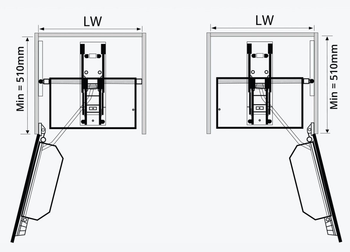 Kệ tủ đồng khô 6 tầng nhôm phủ flourocarbon GARIS MS6.45GA MS6.60GA