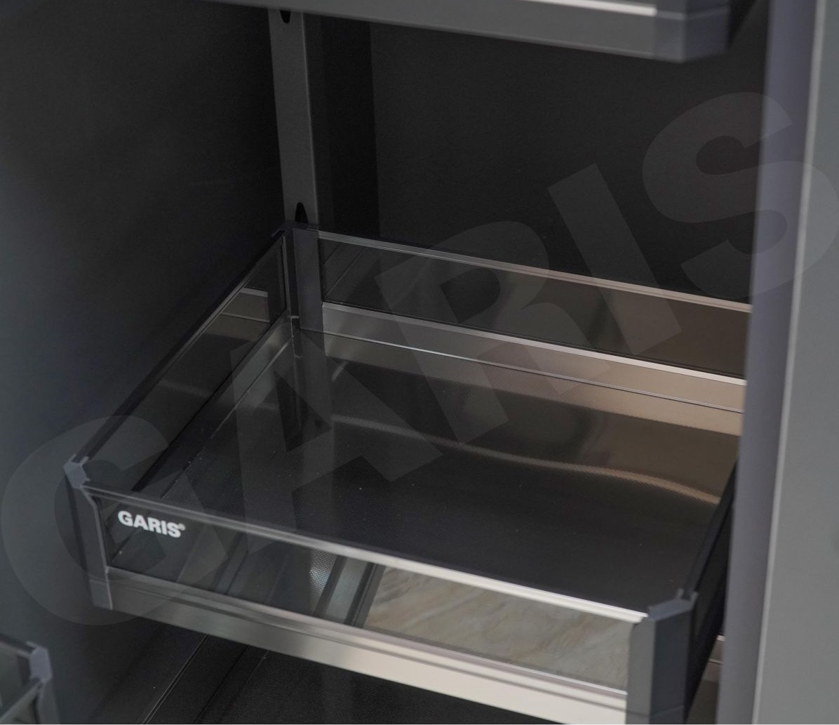 Kệ tủ đồ khô 6 tầng nhôm vách kính GARIS GS6.45A GS6.60A