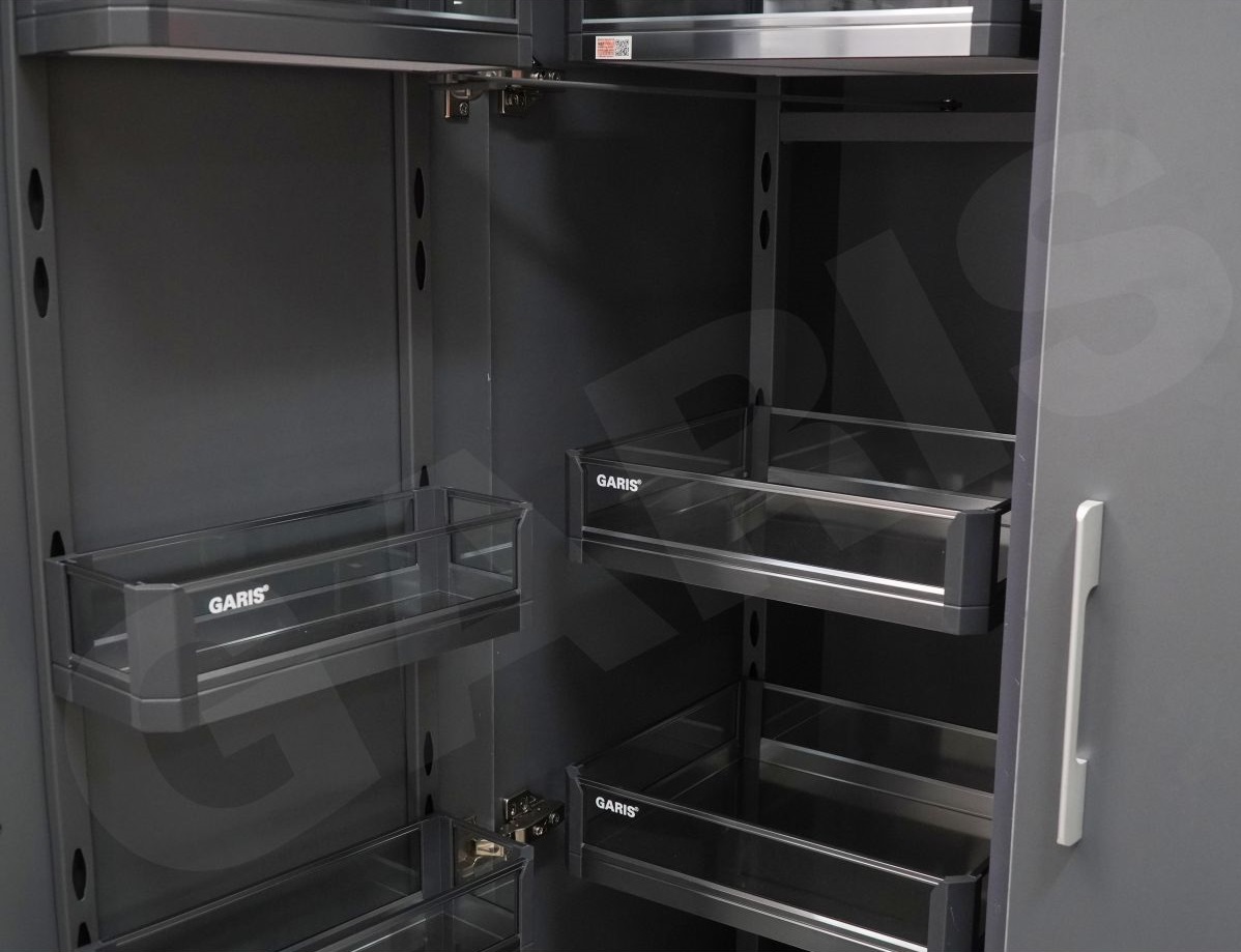 Kệ tủ đồ khô 6 tầng nhôm vách kính GARIS GS6.45A GS6.60A