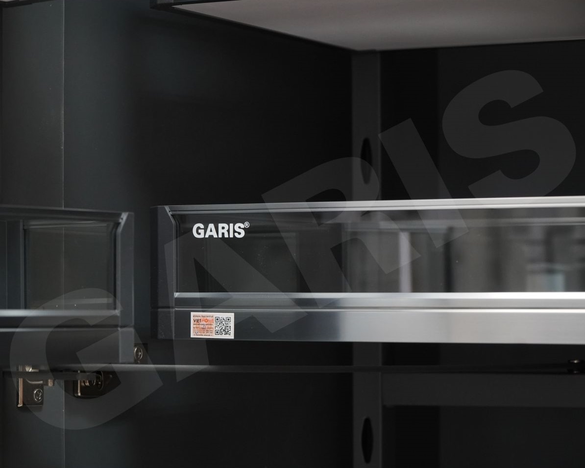 Kệ tủ đồ khô 6 tầng nhôm vách kính GARIS GS6.45A GS6.60A