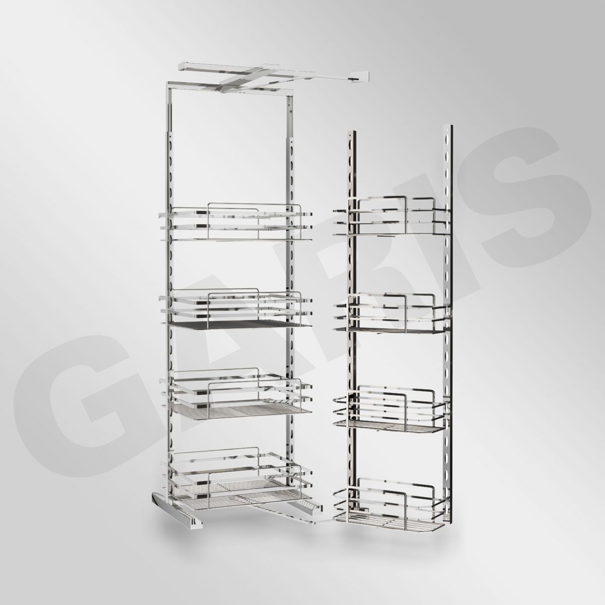 Kệ tủ đồ khô 4 tầng GARIS Inox 304 GS04.45C