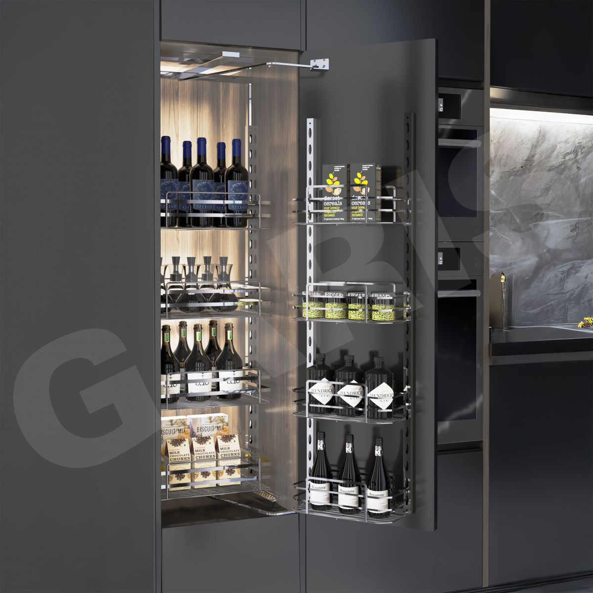 Kệ tủ đồ khô 4 tầng GARIS Inox 304 GS04.45C