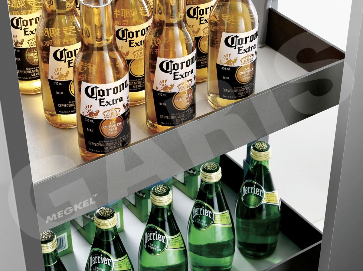 Kệ tủ đồ khô 6 tầng cánh rút hợp kim nhôm GARIS MS6.40GA