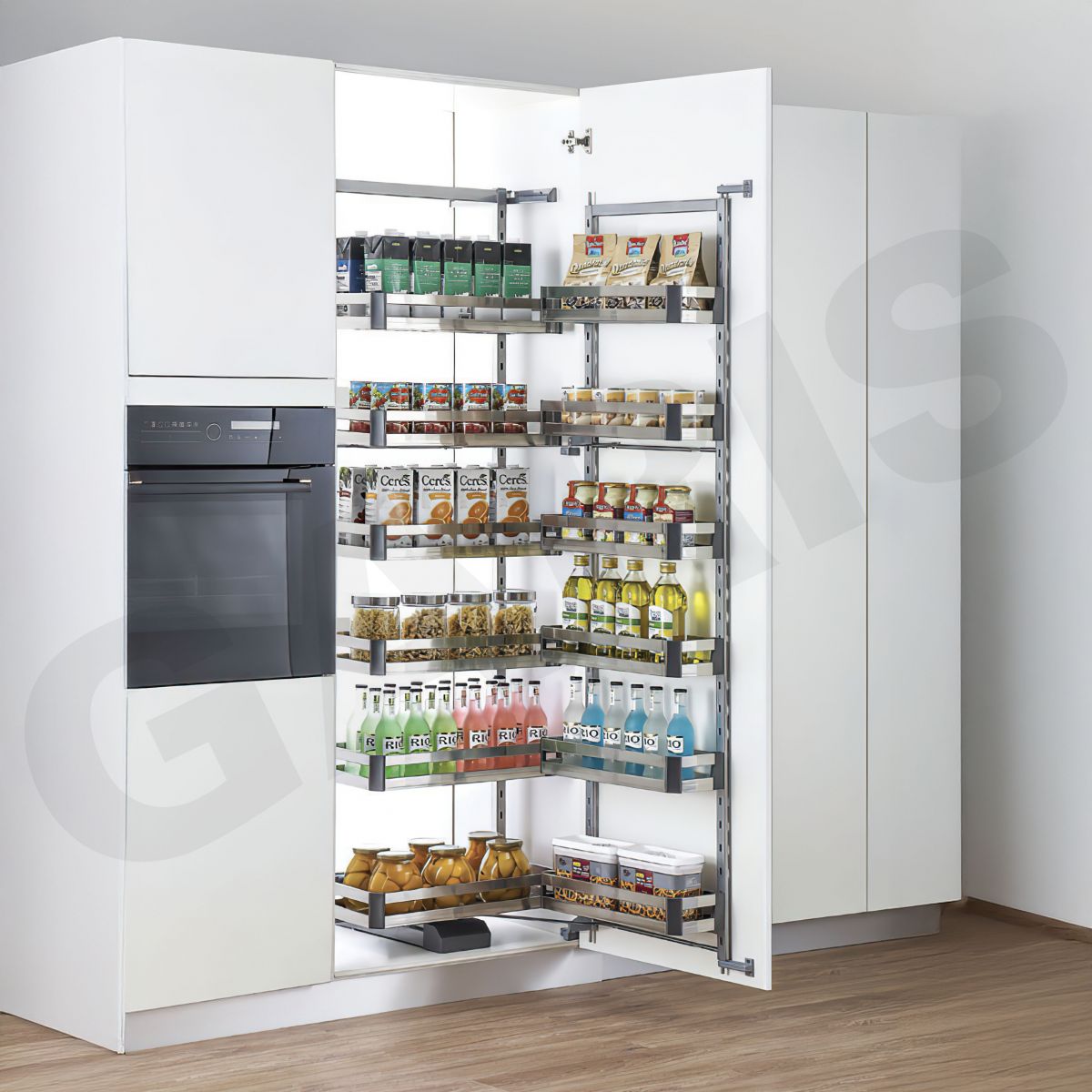 Kệ tủ đồ khô 6 tầng inox hộp GARIS GS06.60