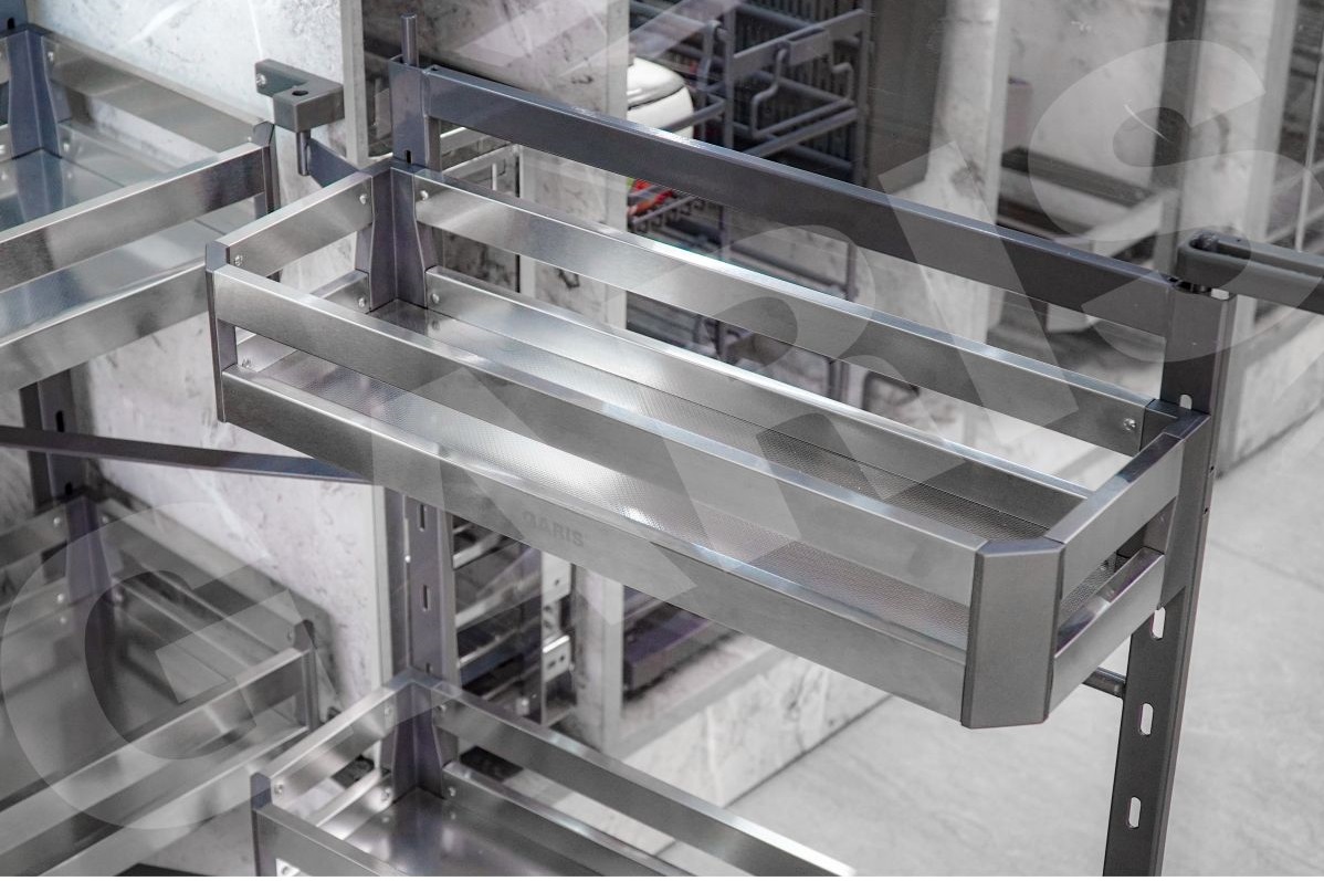 Kệ tủ đồ khô 2 tầng inox hộp GARIS GS02.60