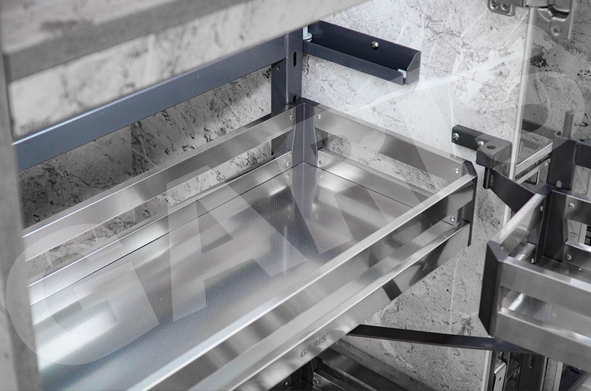 Kệ tủ đồ khô 2 tầng inox hộp GARIS GS02.60