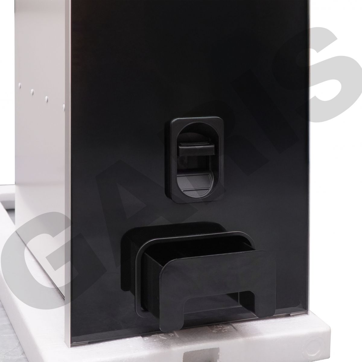 Thùng gạo điện tử mặt kính viền nhôm GARIS MR06.30BE MR06.30ME