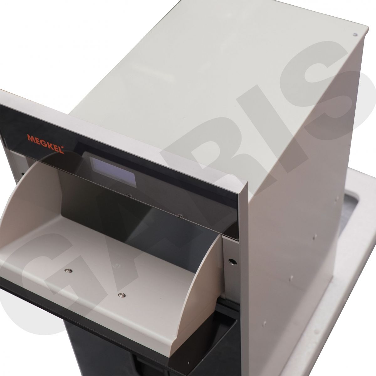 Thùng gạo điện tử mặt kính viền nhôm GARIS MR06.30BE MR06.30ME