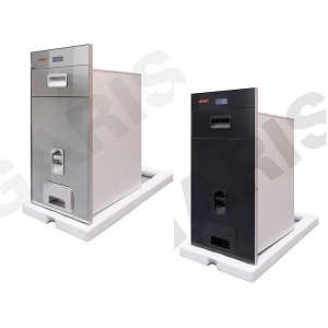 Thùng gạo điện tử mặt kính viền nhôm GARIS MR06.30BE MR06.30ME