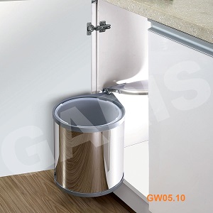 Thùng rác tròn gắn cánh đặt dưới bồn rửa GARIS GW05.10 GW05.07