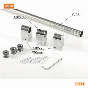 Thanh treo và bas inox 304 GARIS GI05