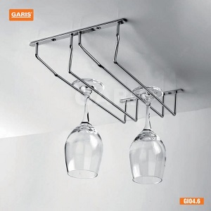 Giá treo ly đôi Inox 304 GARIS GI04.6