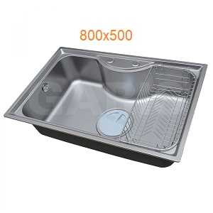 Chậu rửa bát 1 hố inox SUS304 GARIS GS15.80