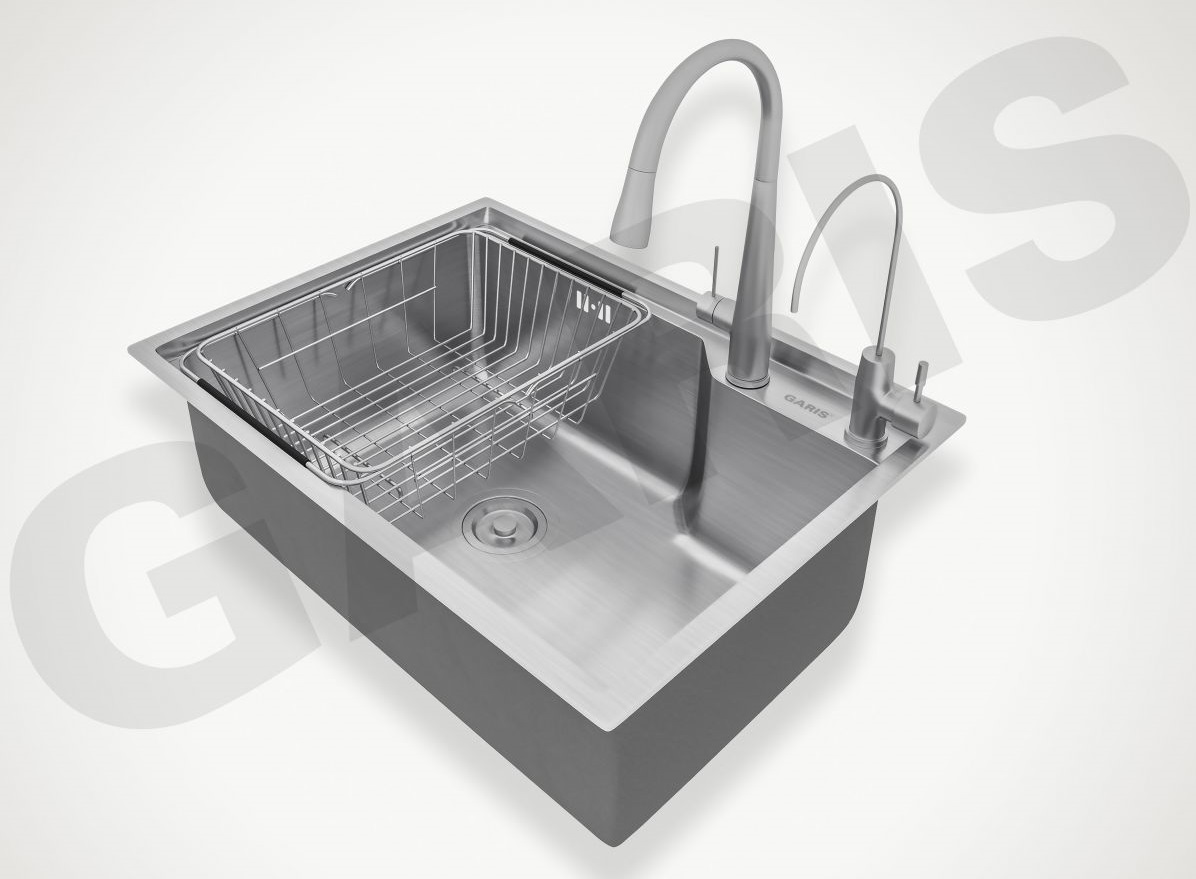 Chậu rửa bát 1 hố inox SUS304 GARIS GS11.58