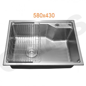 Chậu rửa bát 1 hố inox SUS304 GARIS GS11.58
