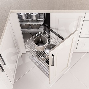 Kệ góc liên hoàn Inox SUS304 GARIS MC02V.45