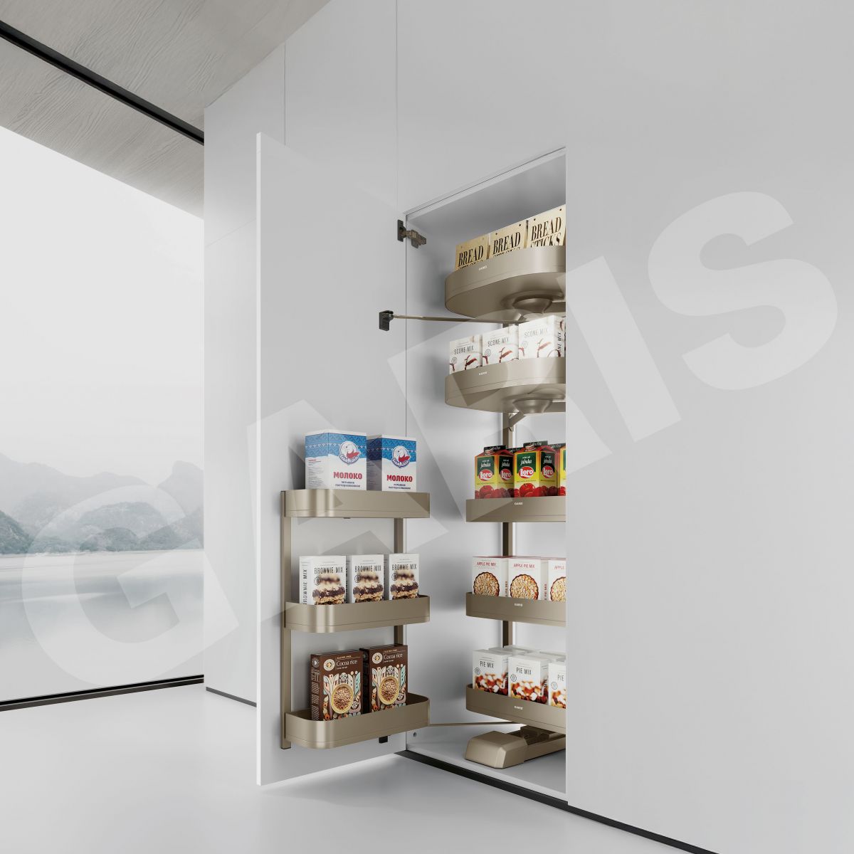 Kệ tủ đồ khô 5 tầng GARIS GS5.6AG