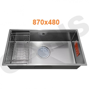 Chậu rửa bát 1 hố inox SUS304 GARIS GS11.87D