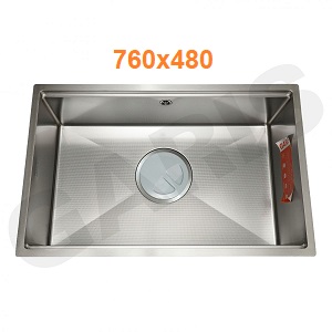 Chậu rửa bát 1 hố inox SUS304 GARIS GS11.76D